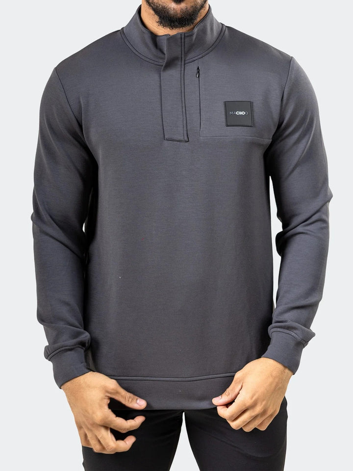 Maceoo Athletic Wear | Zipper Marthyr0033 Grey