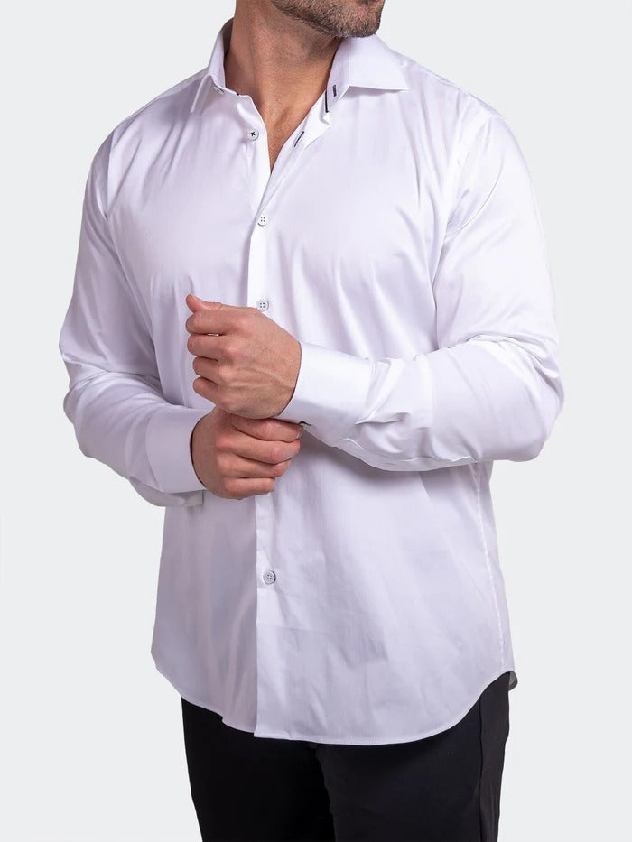 Maceoo Stretch Shirt | Blacklabel Softstretch Ascension0001 White