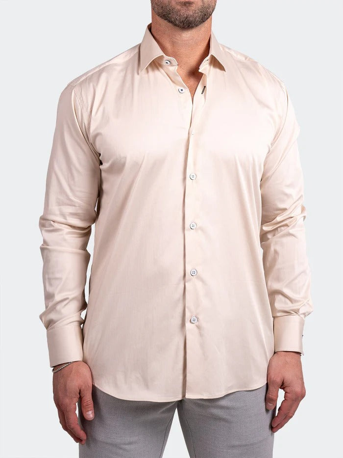 Maceoo Stretch Shirt | Blacklabel Softstretch Ascension0011 Brown