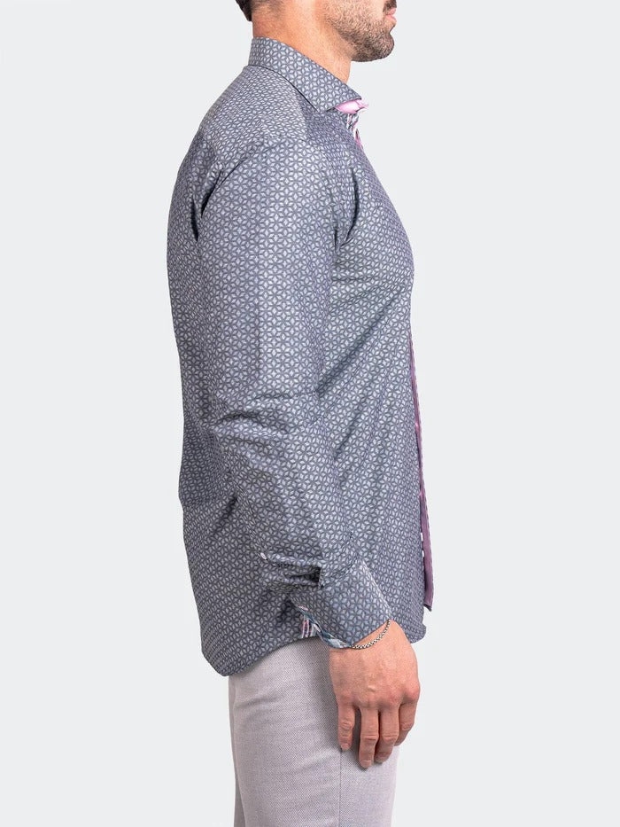 Maceoo Stretch Shirt | Eins Ascension0038 Grey