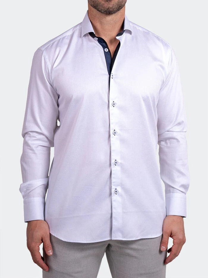 Maceoo Stretch Shirt | Eins Ascension0048 White
