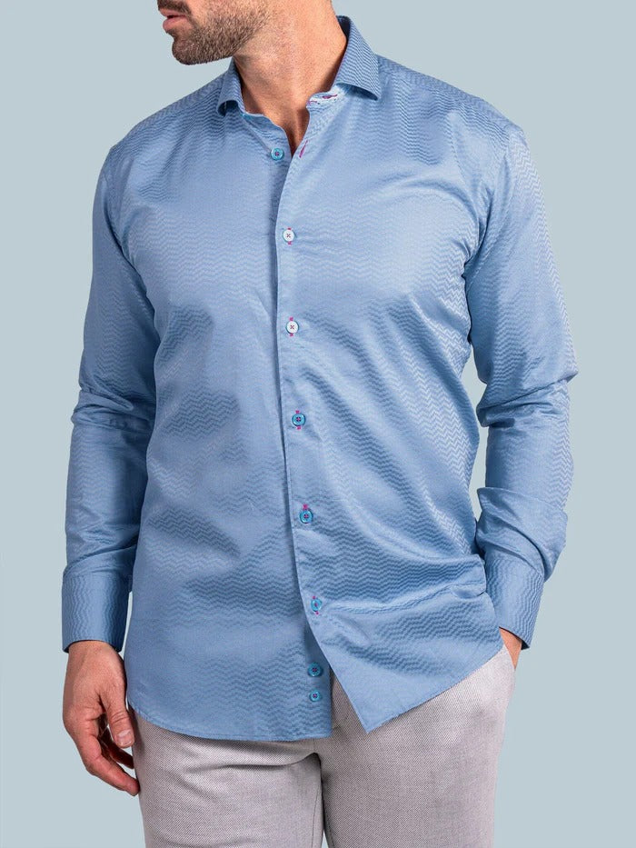 Maceoo Stretch Shirt | Eins Ascension0053 Grey