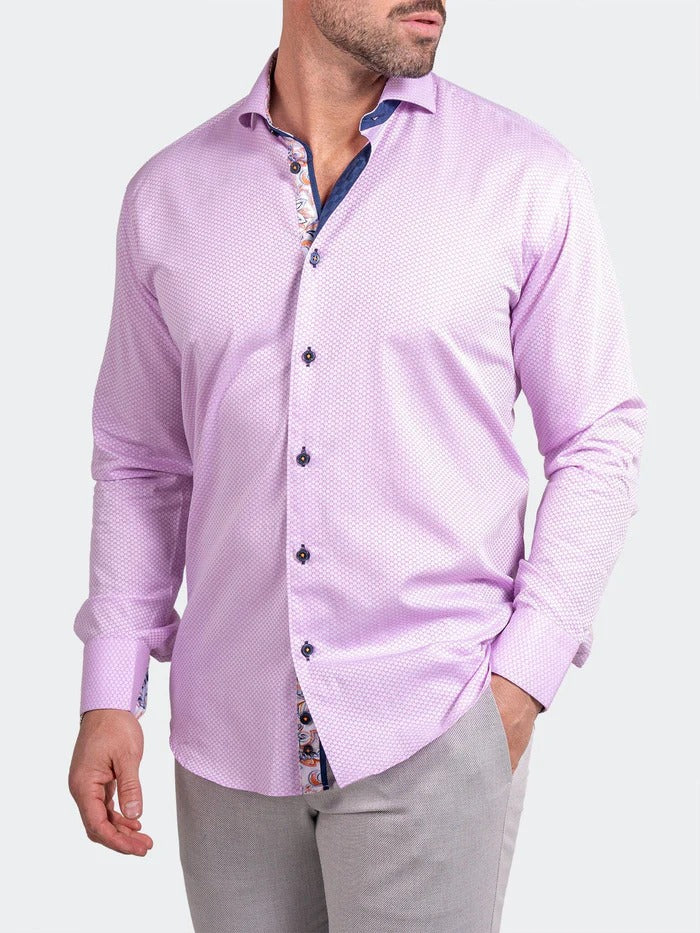 Maceoo Stretch Shirt | Eins Ascension0059 Pink