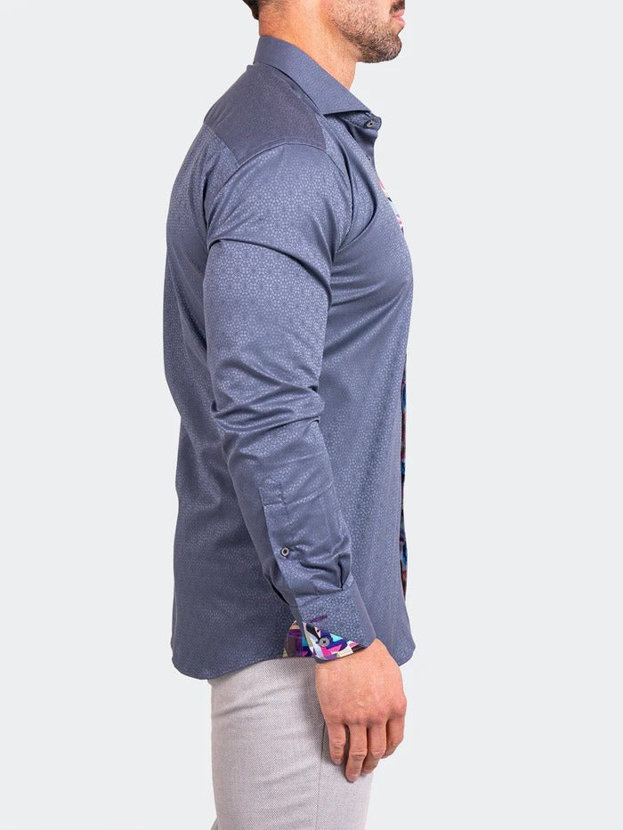 Maceoo Stretch Shirt | Eins Ascension0080 Grey