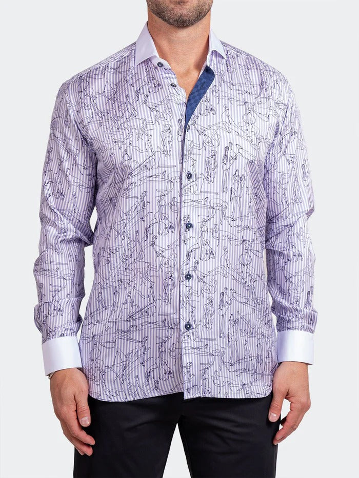 Maceoo Stretch Shirt | Eins Ascension0203 White