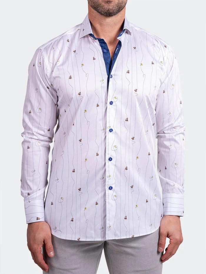 Maceoo Stretch Shirt | Eins Ascension0211 White