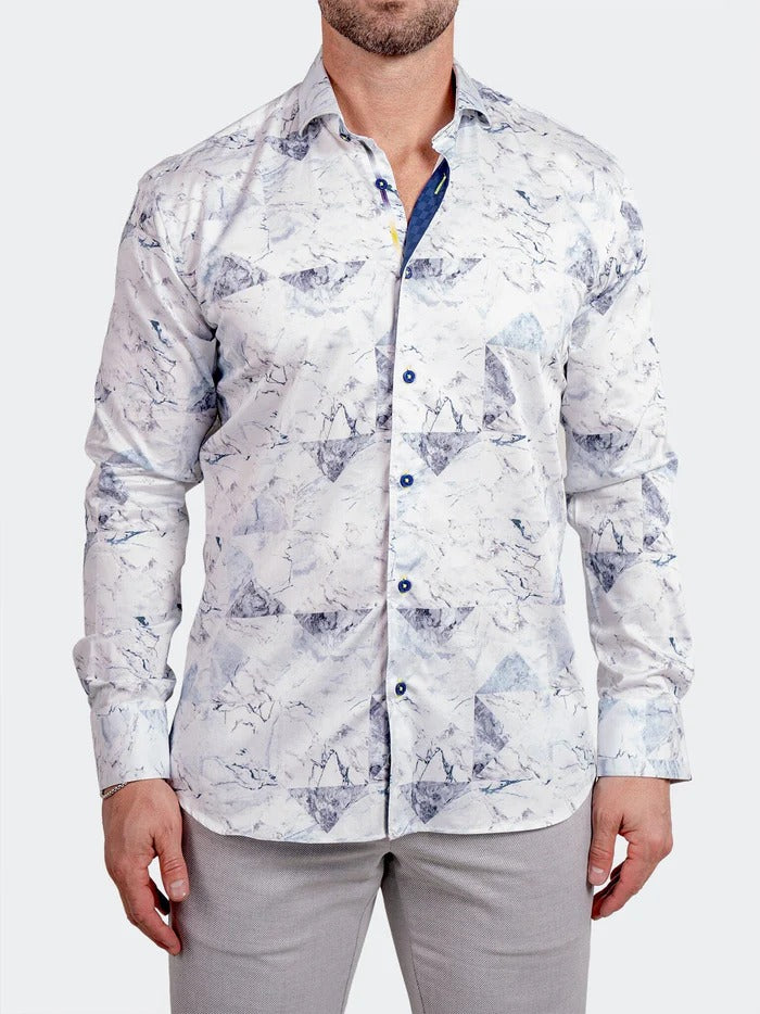 Maceoo Stretch Shirt | Eins Ascension0212 White