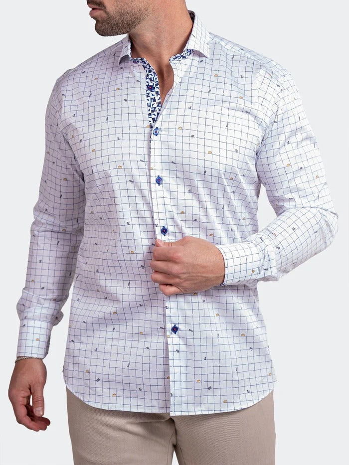 Maceoo Stretch Shirt | Eins Ascension0230 White