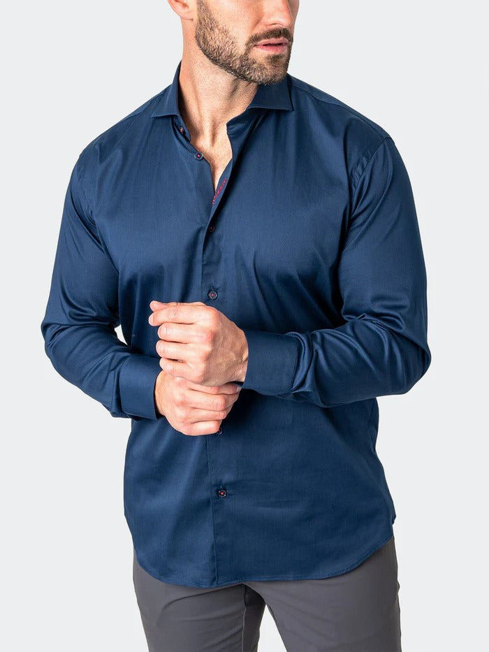 Maceoo Stretch Shirt | Einstein Soft butter Blue