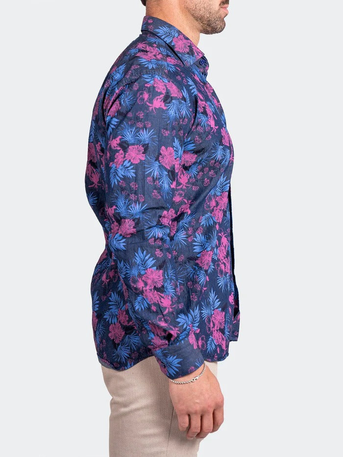 Maceoo Stretch Shirt | Engineered Ascension0093 Blue