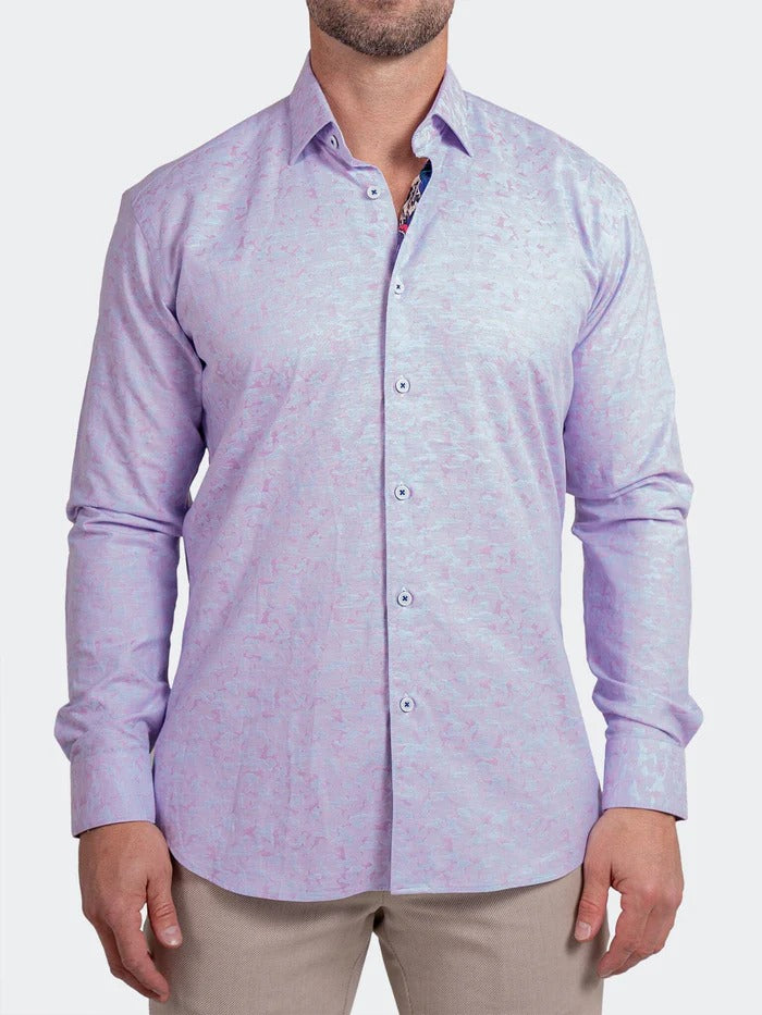 Maceoo Stretch Shirt | Fibonacci Ascension0082 Pink