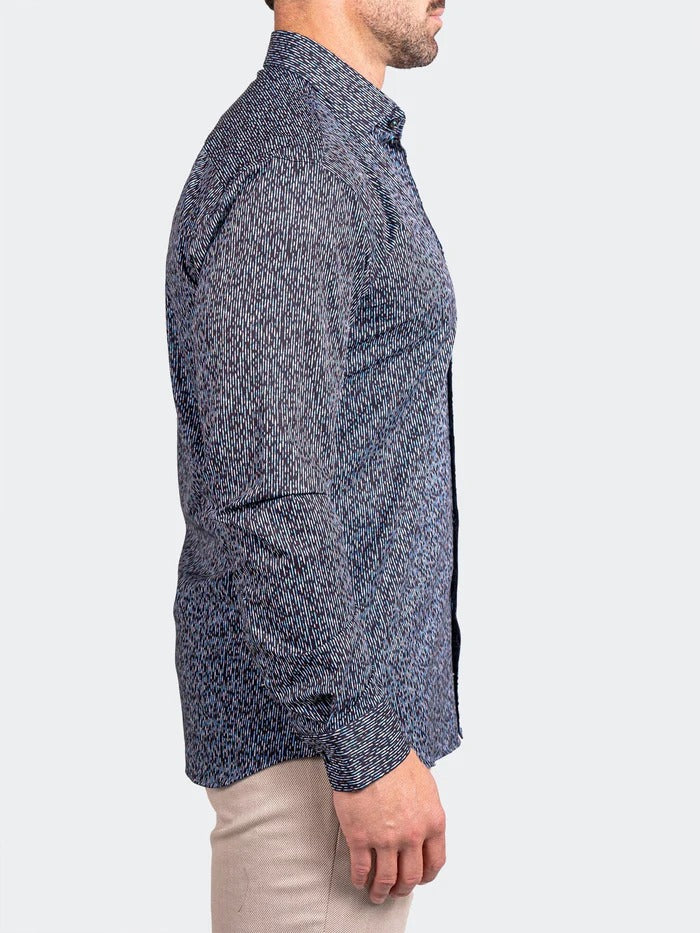 Maceoo Stretch Shirt | Fibonacci Stretch Ascension3253 Black