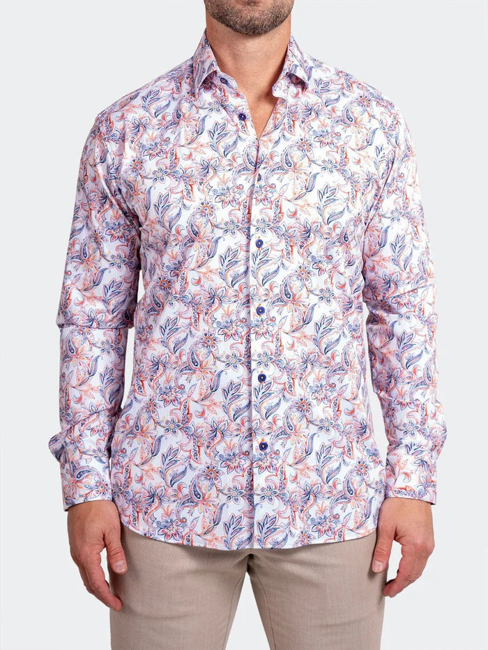 Maceoo Stretch Shirt | Fibonacci Stretch Ascension3267 White