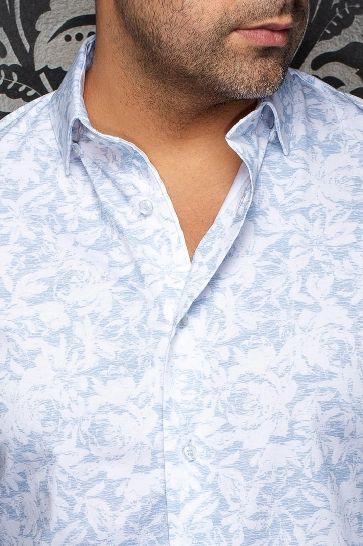 Au Noir Stretch Shirt | Terrell Light Blue