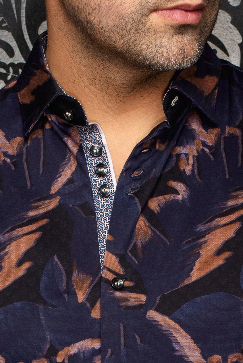 Au Noir Stretch Short Sleeve Shirt | Silverclif Black