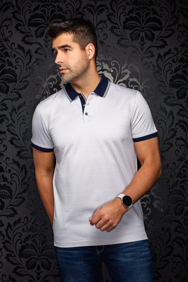 Au Noir Stretch Short-Sleeve Polo | Karoo Sand