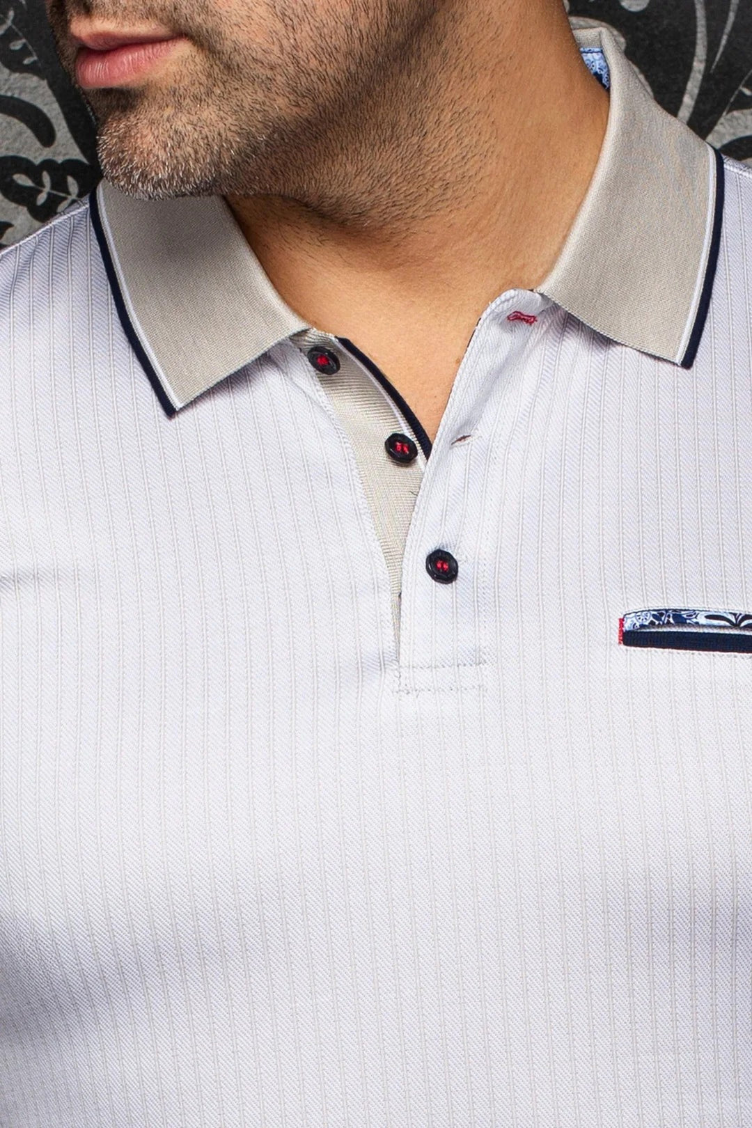 Au Noir Stretch Short-Sleeve Polo | Zagora Sand