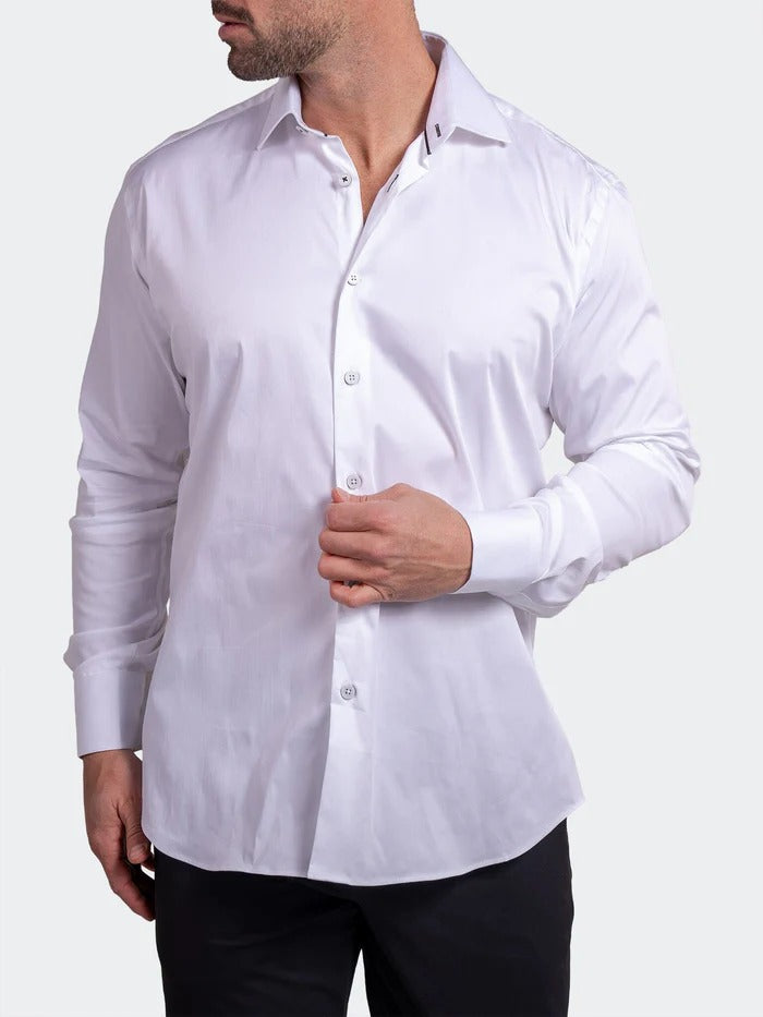 Maceoo Stretch Shirt | Blacklabel Softstretch Ascension0001 White
