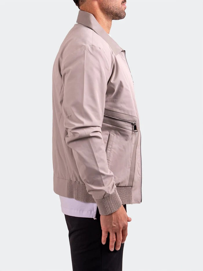 Maceoo Jacket | Bomber Resistance012 White