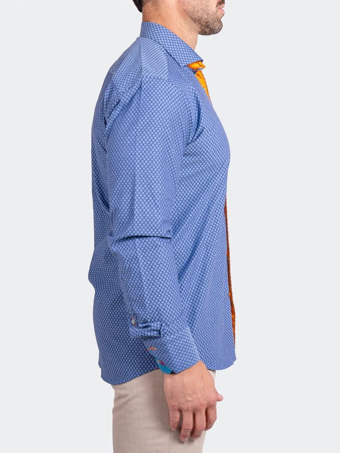 Maceoo Stretch Shirt | Eins Ascension0021 Blue