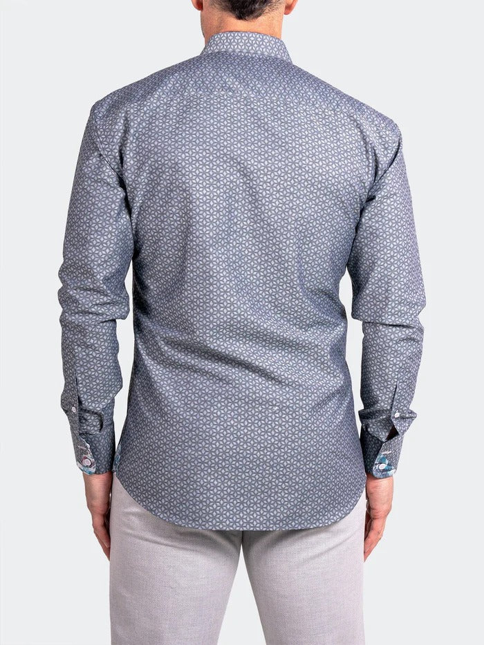 Maceoo Stretch Shirt | Eins Ascension0038 Grey
