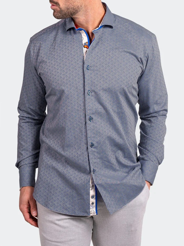 Maceoo Stretch Shirt | Eins Ascension0046 Grey