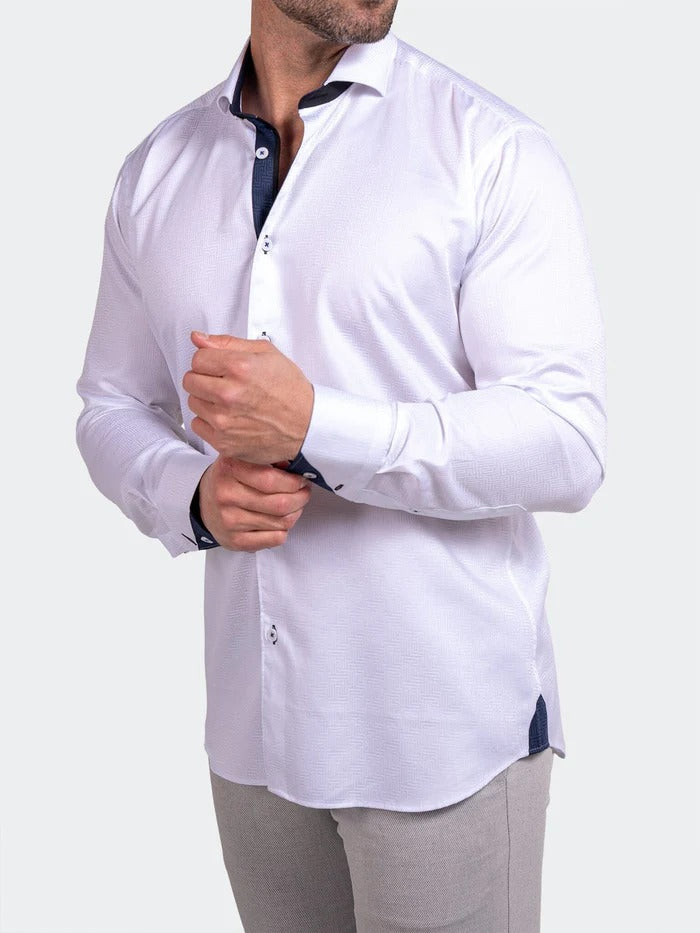 Maceoo Stretch Shirt | Eins Ascension0048 White