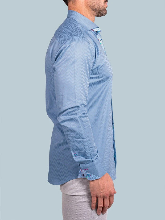 Maceoo Stretch Shirt | Eins Ascension0053 Grey