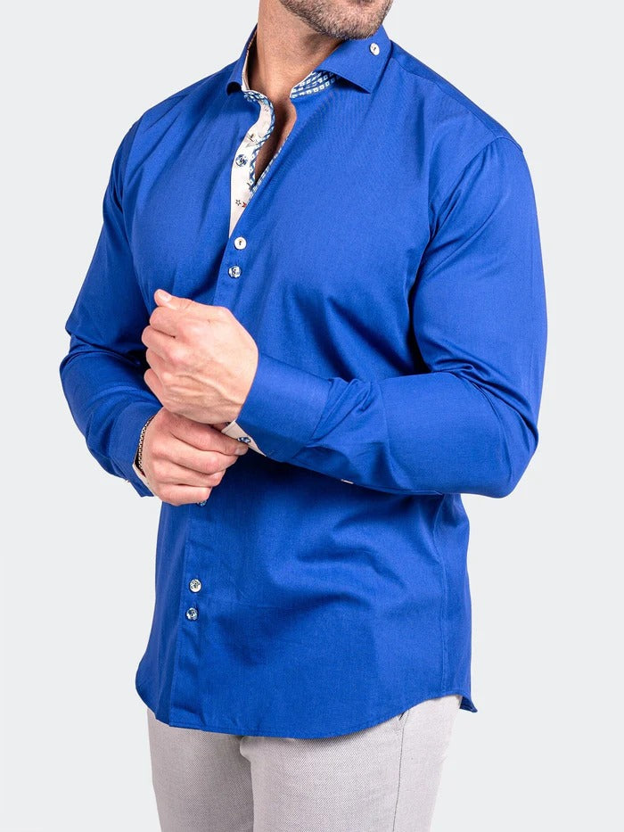 Maceoo Stretch Shirt | Eins Ascension0067 Blue
