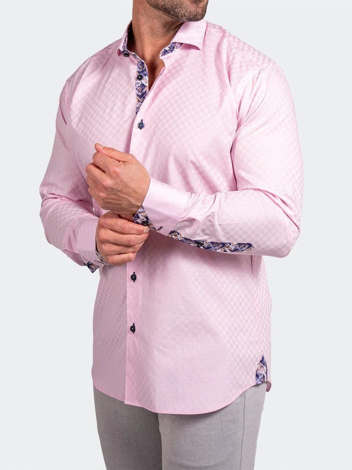 Maceoo Stretch Shirt | Eins Ascension0089 Pink