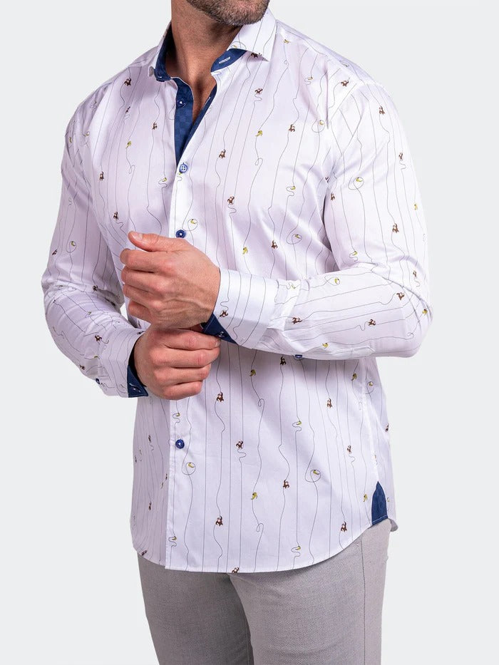 Maceoo Stretch Shirt | Eins Ascension0211 White