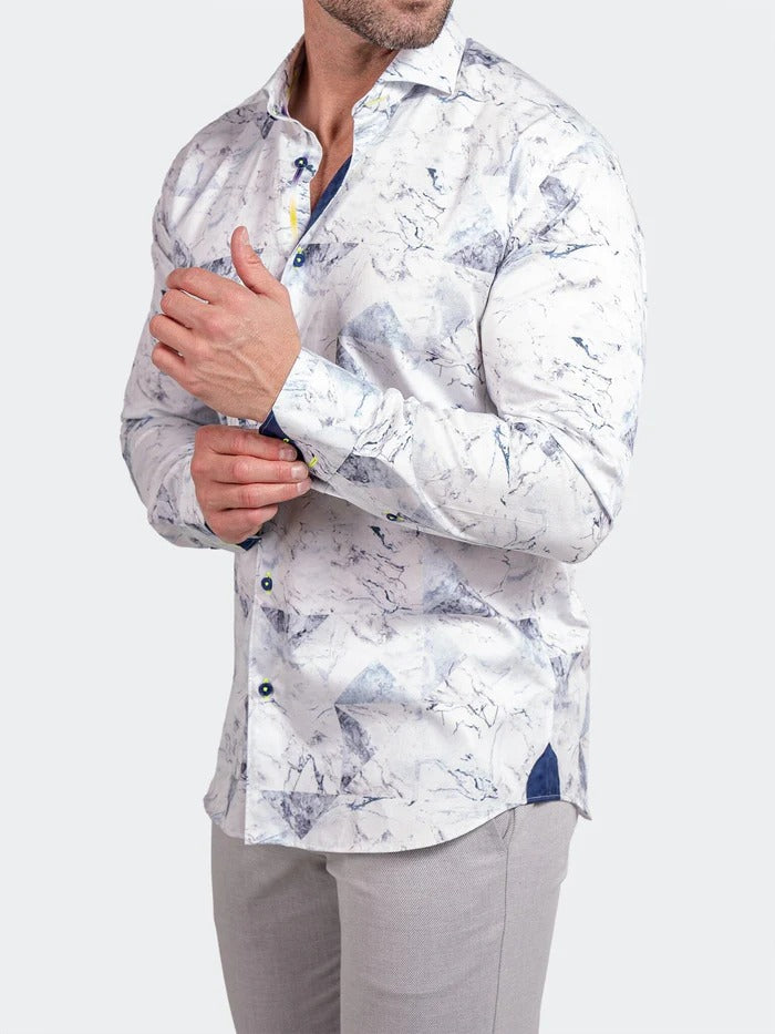 Maceoo Stretch Shirt | Eins Ascension0212 White