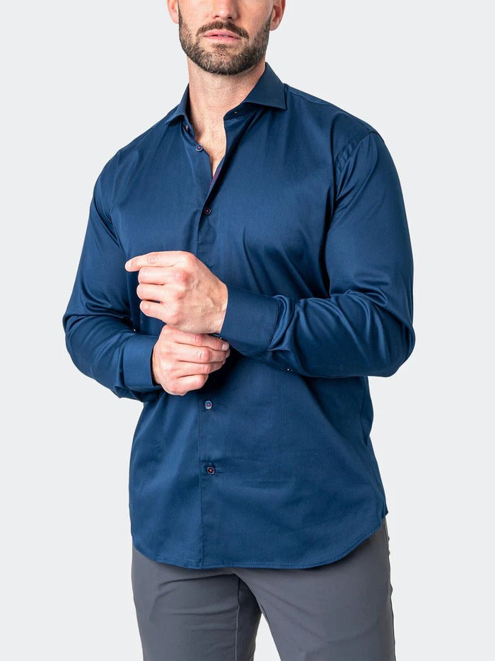 Maceoo Stretch Shirt | Einstein Soft butter Blue