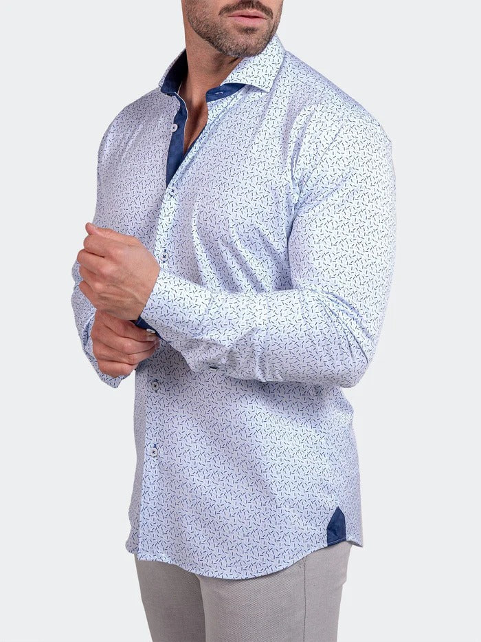 Maceoo Stretch Shirt | Eins StretchAscension3261 White
