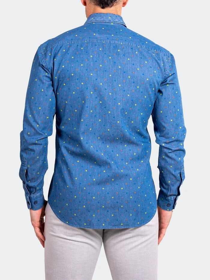 Maceoo Stretch Shirt | Engineered Ascension0092 Blue