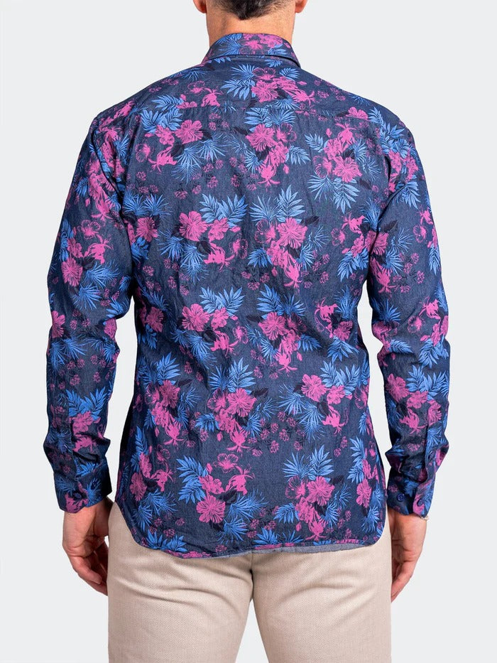 Maceoo Stretch Shirt | Engineered Ascension0093 Blue