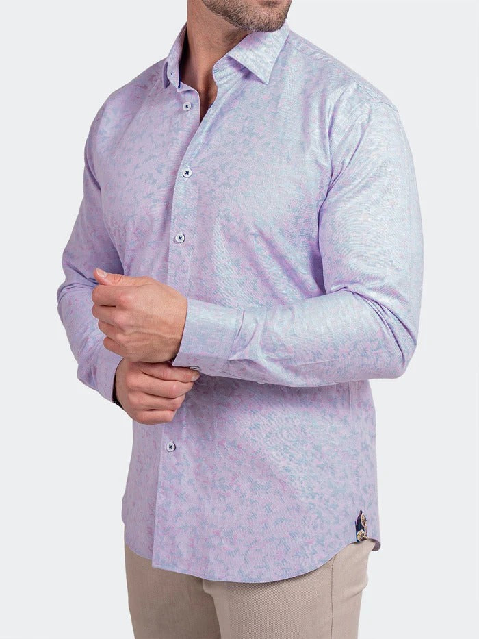 Maceoo Stretch Shirt | Fibonacci Ascension0082 Pink