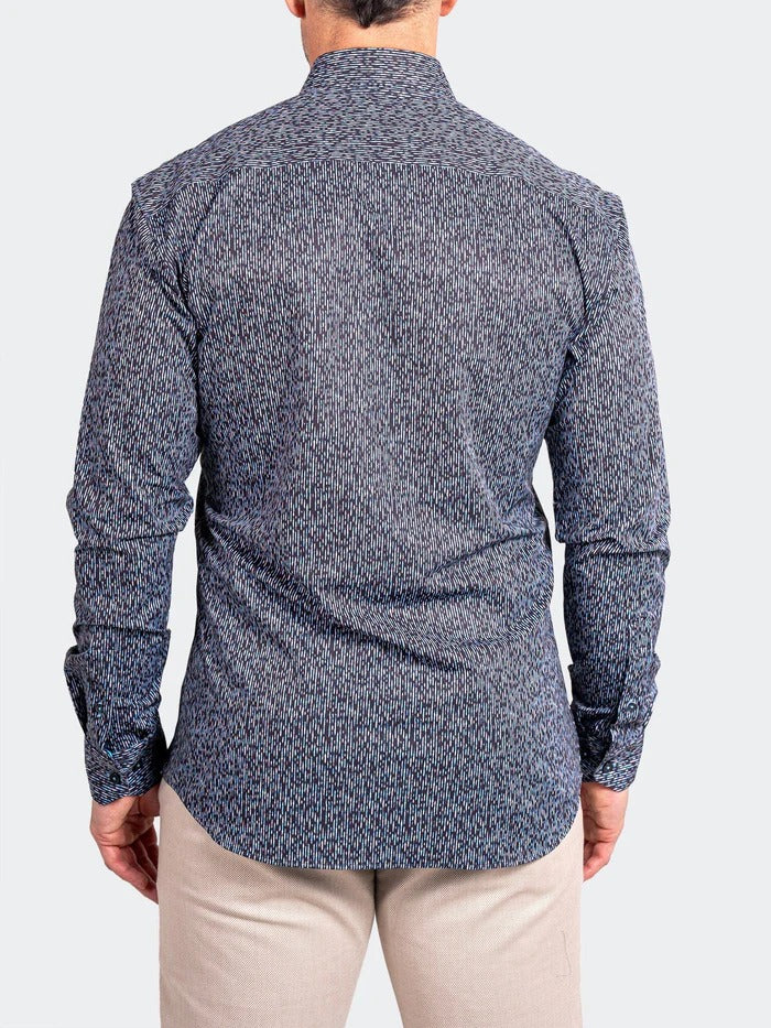 Maceoo Stretch Shirt | Fibonacci Stretch Ascension3253 Black