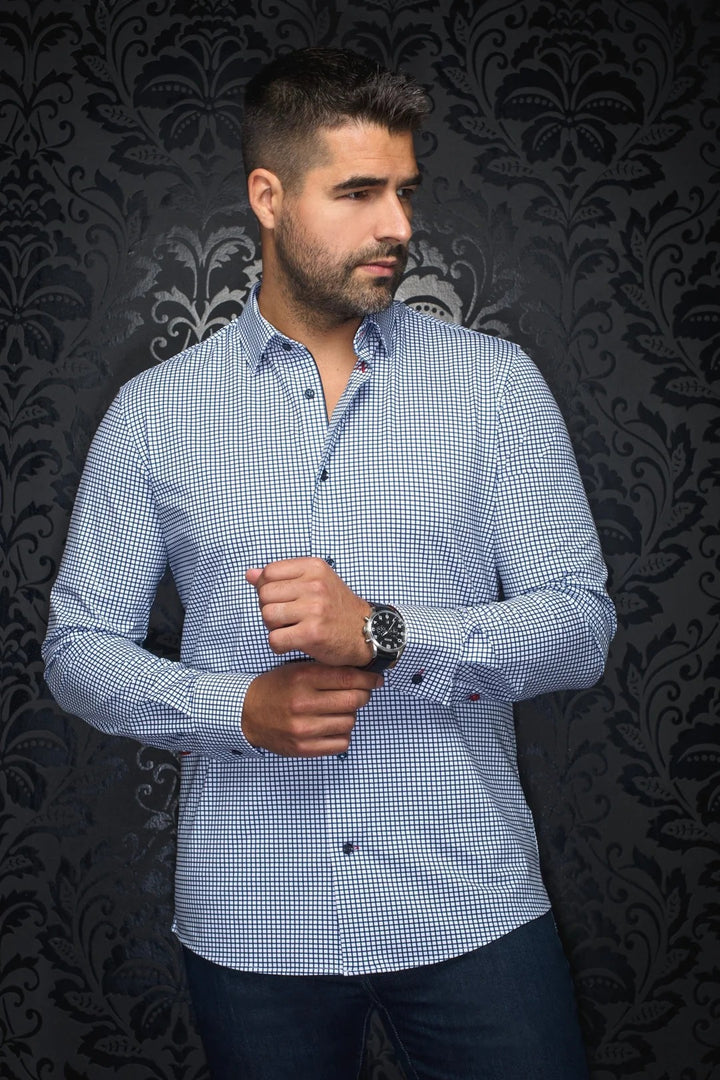 Au Noir Stretch Shirt | Alexander-WPC Navy