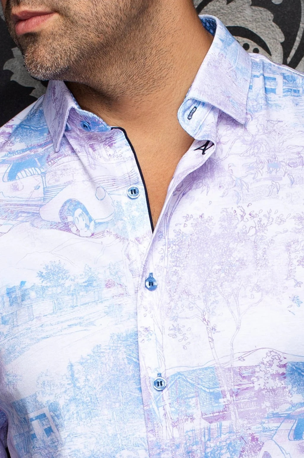 Au Noir Stretch Shirt | Breeze Pink