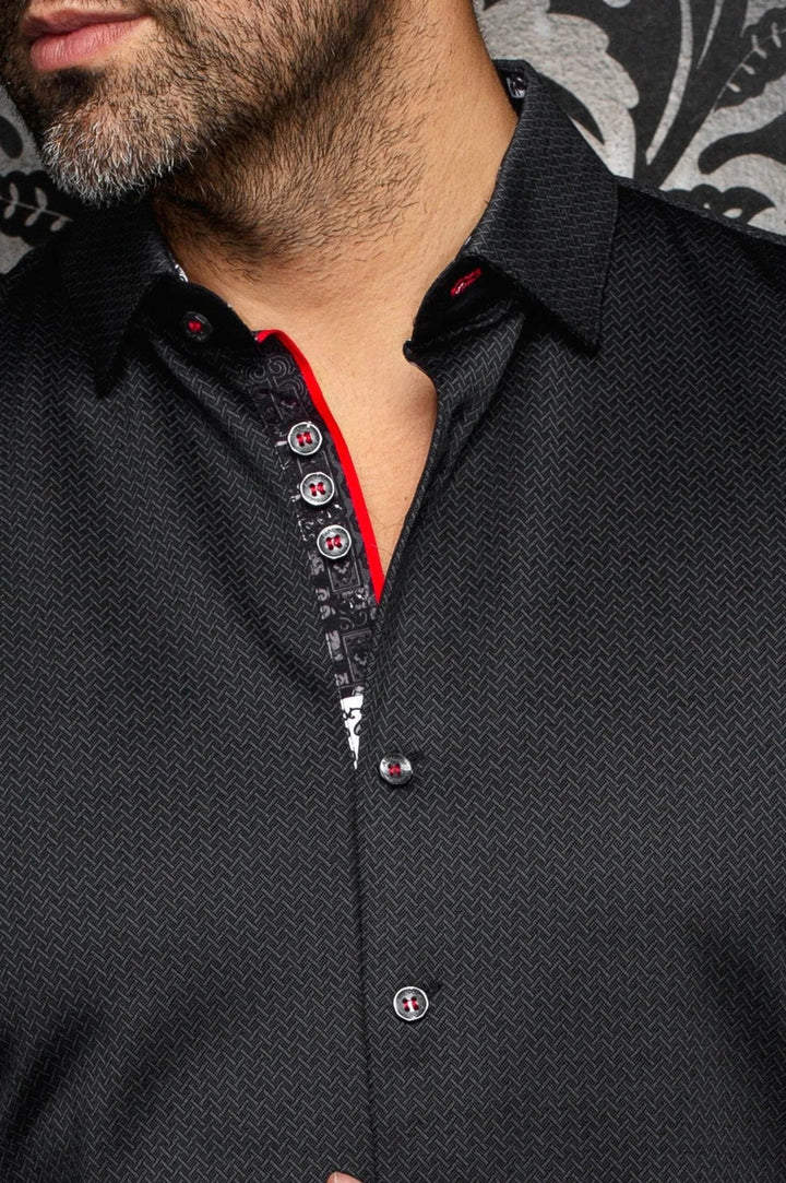 Au Noir Stretch Shirt | Sandstorm Black