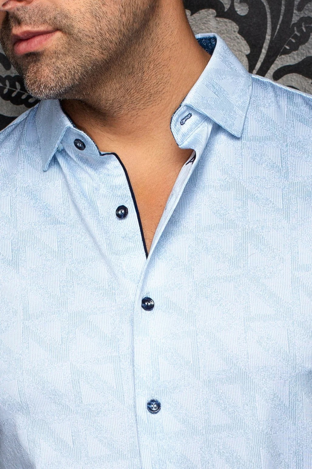 Au Noir Stretch Shirt | Yucca Blue