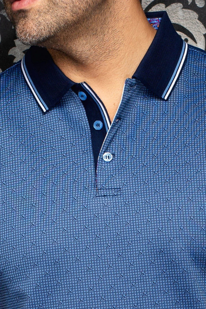 Au Noir Stretch Short-Sleeve Polo | Puntagorda Navy