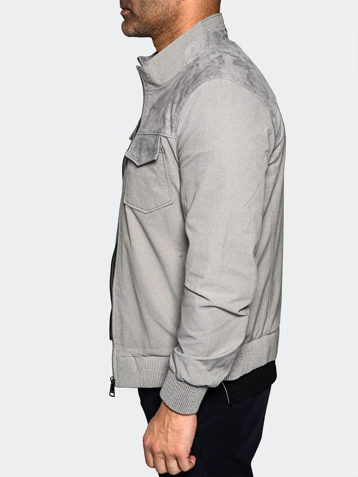 Maceoo Jacket | Bomber HalfCream Grey
