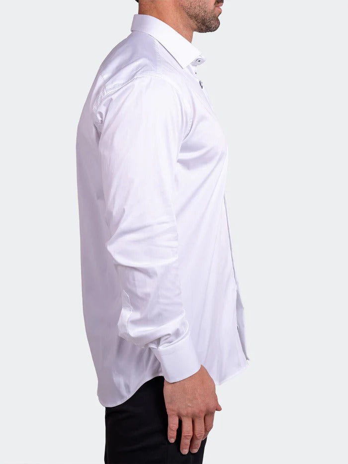 Maceoo Stretch Shirt | Blacklabel Softstretch Ascension0001 White