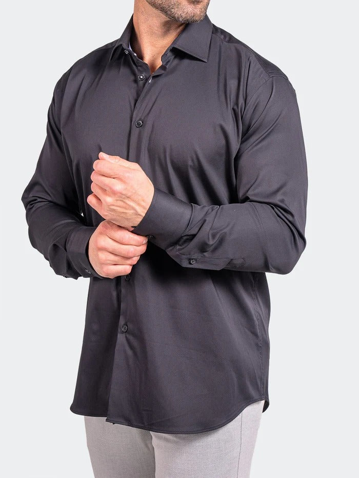 Maceoo Stretch Shirt | Blacklabel Softstretch Ascension0002 Black