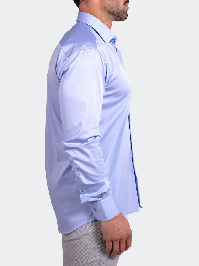 Maceoo Stretch Shirt | Blacklabel Softstretch Ascension0005 Blue