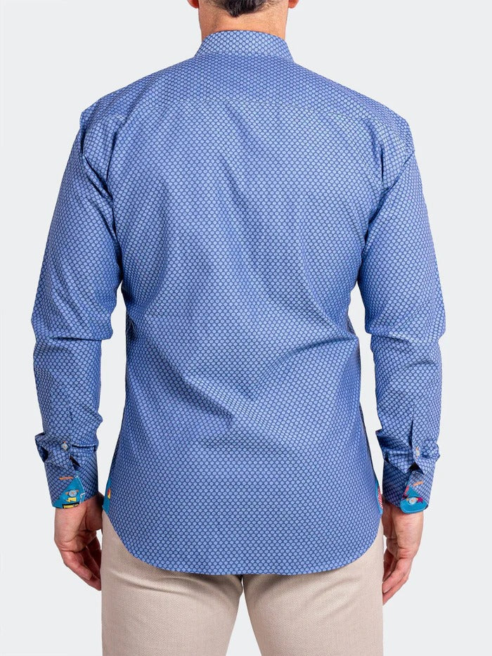 Maceoo Stretch Shirt | Eins Ascension0021 Blue
