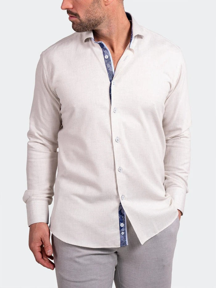 Maceoo Stretch Shirt | Eins Ascension0039 White