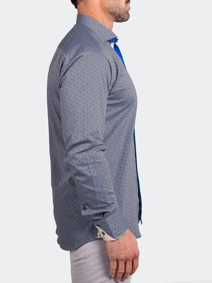 Maceoo Stretch Shirt | Eins Ascension0046 Grey